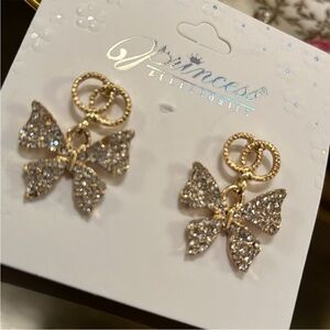 Crystal Butterfly Earrings